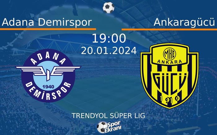 20 Ocak 2024 Adana Demirspor vs Ankaragücü maçı Hangi Kanalda Saat Kaçta Yayınlanacak? 20 Ocak 2024 Adana Demirspor vs Ankaragücü maçı Hangi Kanalda Saat Kaçta Yayınlanacak?