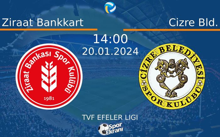 20 Ocak 2024 Ziraat Bankkart vs Cizre Bld. maçı Hangi Kanalda Saat Kaçta Yayınlanacak? 20 Ocak 2024 Ziraat Bankkart vs Cizre Bld. maçı Hangi Kanalda Saat Kaçta Yayınlanacak?