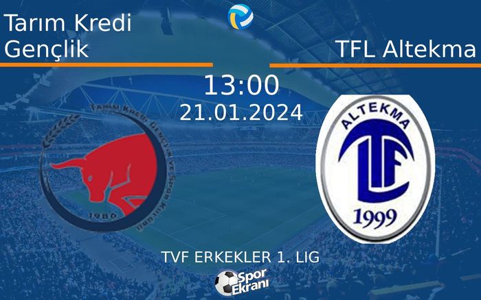 21 Ocak 2024 Tarım Kredi Gençlik vs TFL Altekma maçı Hangi Kanalda Saat Kaçta Yayınlanacak? 21 Ocak 2024 Tarım Kredi Gençlik vs TFL Altekma maçı Hangi Kanalda Saat Kaçta Yayınlanacak?