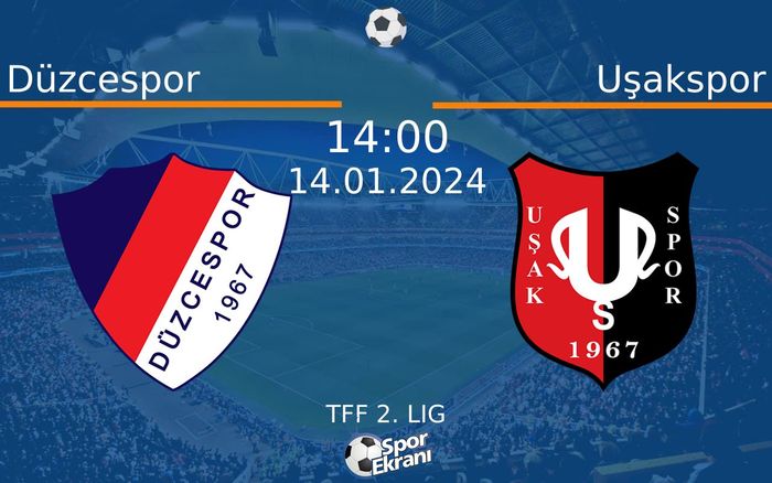 14 Ocak 2024 Düzcespor vs Uşakspor maçı Hangi Kanalda Saat Kaçta Yayınlanacak? 14 Ocak 2024 Düzcespor vs Uşakspor maçı Hangi Kanalda Saat Kaçta Yayınlanacak?