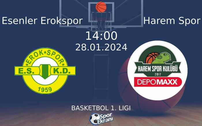 28 Ocak 2024 Esenler Erokspor vs Harem Spor maçı Hangi Kanalda Saat Kaçta Yayınlanacak? 28 Ocak 2024 Esenler Erokspor vs Harem Spor maçı Hangi Kanalda Saat Kaçta Yayınlanacak?