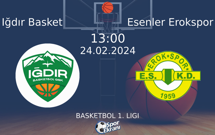 24 Şubat 2024 Iğdır Basket vs Esenler Erokspor maçı Hangi Kanalda Saat Kaçta Yayınlanacak?