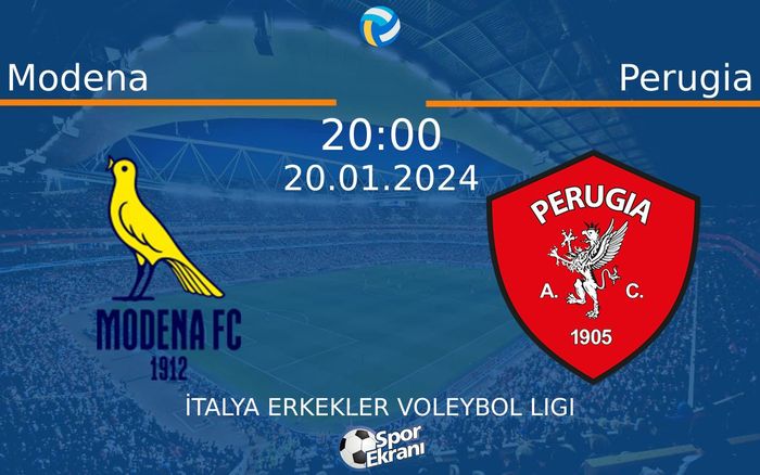20 Ocak 2024 Modena vs Perugia maçı Hangi Kanalda Saat Kaçta Yayınlanacak? 20 Ocak 2024 Modena vs Perugia maçı Hangi Kanalda Saat Kaçta Yayınlanacak?