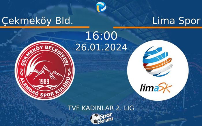 26 Ocak 2024 Çekmeköy Bld. vs Lima Spor maçı Hangi Kanalda Saat Kaçta Yayınlanacak? 26 Ocak 2024 Çekmeköy Bld. vs Lima Spor maçı Hangi Kanalda Saat Kaçta Yayınlanacak?