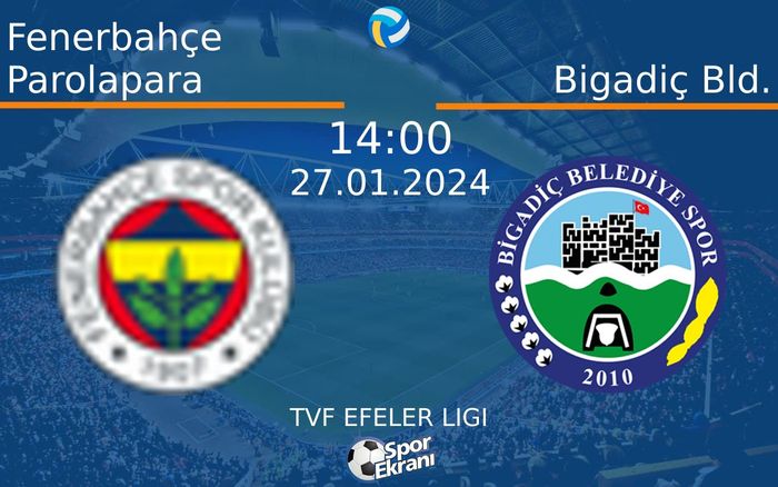 27 Ocak 2024 Fenerbahçe Parolapara vs Bigadiç Bld. maçı Hangi Kanalda Saat Kaçta Yayınlanacak?