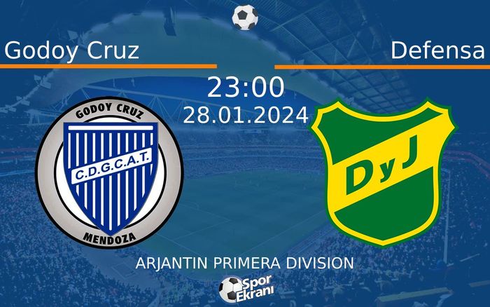 28 Ocak 2024 Godoy Cruz vs Defensa maçı Hangi Kanalda Saat Kaçta Yayınlanacak? 28 Ocak 2024 Godoy Cruz vs Defensa maçı Hangi Kanalda Saat Kaçta Yayınlanacak?