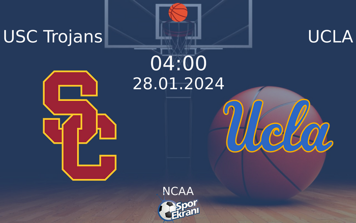28 Ocak 2024 USC Trojans vs UCLA maçı Hangi Kanalda Saat Kaçta Yayınlanacak? 28 Ocak 2024 USC Trojans vs UCLA maçı Hangi Kanalda Saat Kaçta Yayınlanacak?