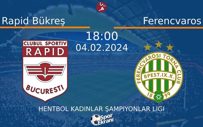 04 Şubat 2024 Rapid Bükreş vs Ferencvaros maçı Hangi Kanalda Saat Kaçta Yayınlanacak? 04 Şubat 2024 Rapid Bükreş vs Ferencvaros maçı Hangi Kanalda Saat Kaçta Yayınlanacak?