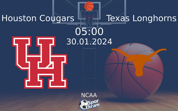 30 Ocak 2024 Houston Cougars vs Texas Longhorns maçı Hangi Kanalda Saat Kaçta Yayınlanacak? 30 Ocak 2024 Houston Cougars vs Texas Longhorns maçı Hangi Kanalda Saat Kaçta Yayınlanacak?