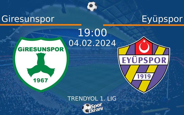 04 Şubat 2024 Giresunspor vs Eyüpspor maçı Hangi Kanalda Saat Kaçta Yayınlanacak? 04 Şubat 2024 Giresunspor vs Eyüpspor maçı Hangi Kanalda Saat Kaçta Yayınlanacak?