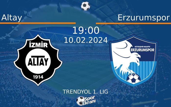 10 Şubat 2024 Altay vs Erzurumspor maçı Hangi Kanalda Saat Kaçta Yayınlanacak? 10 Şubat 2024 Altay vs Erzurumspor maçı Hangi Kanalda Saat Kaçta Yayınlanacak?
