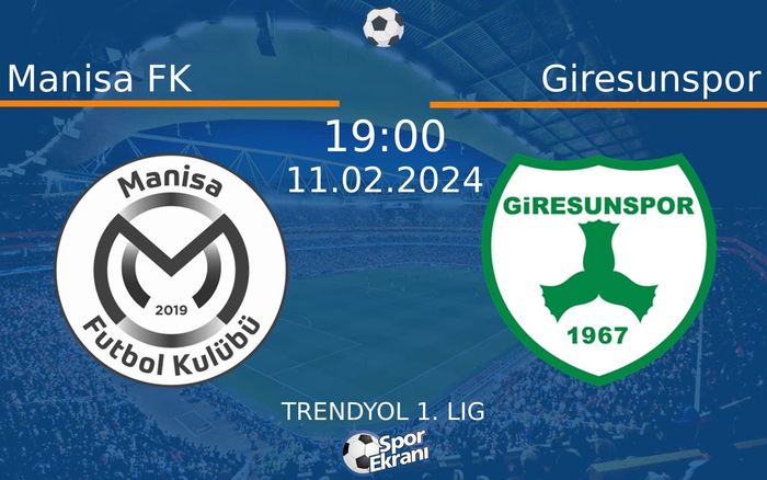 11 Şubat 2024 Manisa FK vs Giresunspor maçı Hangi Kanalda Saat Kaçta Yayınlanacak? 11 Şubat 2024 Manisa FK vs Giresunspor maçı Hangi Kanalda Saat Kaçta Yayınlanacak?