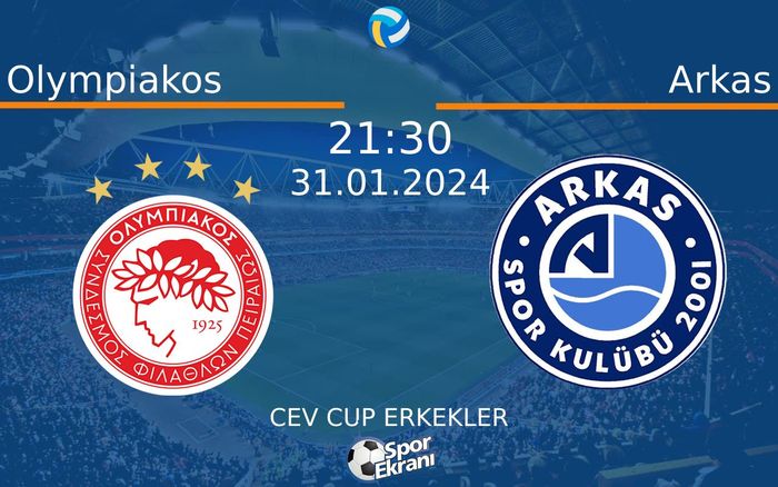 31 Ocak 2024 Olympiakos vs Arkas maçı Hangi Kanalda Saat Kaçta Yayınlanacak? 31 Ocak 2024 Olympiakos vs Arkas maçı Hangi Kanalda Saat Kaçta Yayınlanacak?