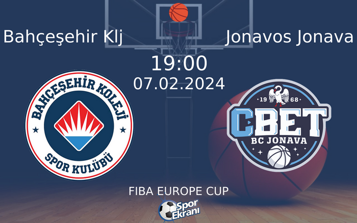 07 Şubat 2024 Bahçeşehir Klj vs Jonavos Jonava maçı Hangi Kanalda Saat Kaçta Yayınlanacak? 07 Şubat 2024 Bahçeşehir Klj vs Jonavos Jonava maçı Hangi Kanalda Saat Kaçta Yayınlanacak?