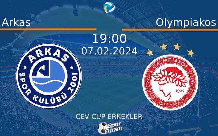 07 Şubat 2024 Arkas vs Olympiakos maçı Hangi Kanalda Saat Kaçta Yayınlanacak? 07 Şubat 2024 Arkas vs Olympiakos maçı Hangi Kanalda Saat Kaçta Yayınlanacak?