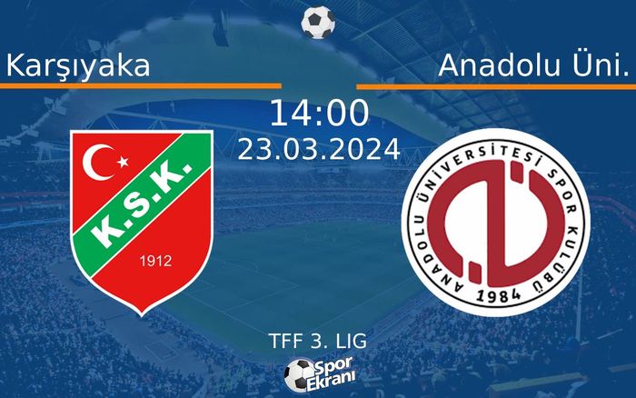 23 Mart 2024 Karşıyaka vs Anadolu Üni. maçı Hangi Kanalda Saat Kaçta Yayınlanacak? 23 Mart 2024 Karşıyaka vs Anadolu Üni. maçı Hangi Kanalda Saat Kaçta Yayınlanacak?