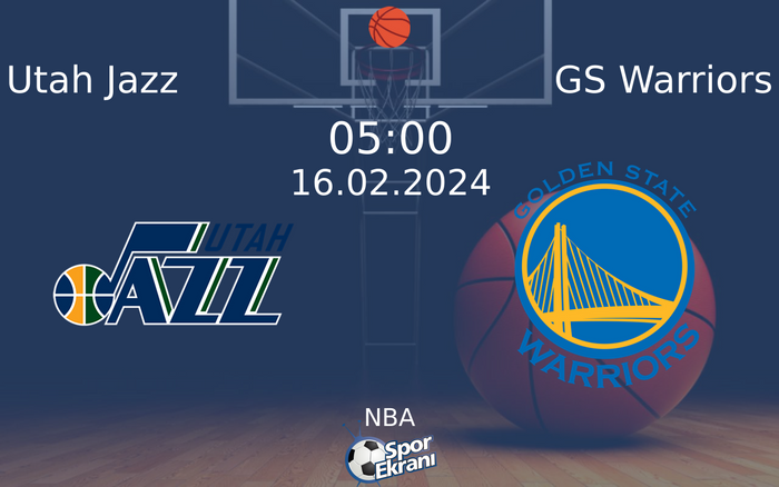 16 Şubat 2024 Utah Jazz vs GS Warriors maçı Hangi Kanalda Saat Kaçta Yayınlanacak? 16 Şubat 2024 Utah Jazz vs GS Warriors maçı Hangi Kanalda Saat Kaçta Yayınlanacak?