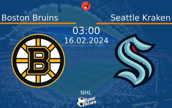 16 Şubat 2024 Boston Bruins vs Seattle Kraken maçı Hangi Kanalda Saat Kaçta Yayınlanacak? 16 Şubat 2024 Boston Bruins vs Seattle Kraken maçı Hangi Kanalda Saat Kaçta Yayınlanacak?