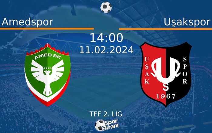 11 Şubat 2024 Amedspor vs Uşakspor maçı Hangi Kanalda Saat Kaçta Yayınlanacak? 11 Şubat 2024 Amedspor vs Uşakspor maçı Hangi Kanalda Saat Kaçta Yayınlanacak?