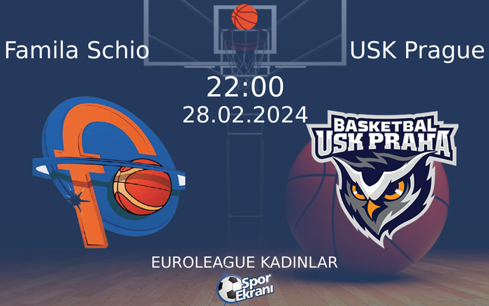 28 Şubat 2024 Famila Schio vs USK Prague maçı Hangi Kanalda Saat Kaçta Yayınlanacak? 28 Şubat 2024 Famila Schio vs USK Prague maçı Hangi Kanalda Saat Kaçta Yayınlanacak?
