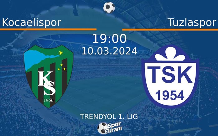 10 Mart 2024 Kocaelispor vs Tuzlaspor maçı Hangi Kanalda Saat Kaçta Yayınlanacak? 10 Mart 2024 Kocaelispor vs Tuzlaspor maçı Hangi Kanalda Saat Kaçta Yayınlanacak?
