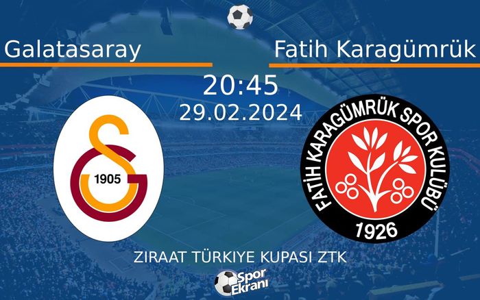 29 Şubat 2024 Galatasaray vs Fatih Karagümrük maçı Hangi Kanalda Saat Kaçta Yayınlanacak? 29 Şubat 2024 Galatasaray vs Fatih Karagümrük maçı Hangi Kanalda Saat Kaçta Yayınlanacak?