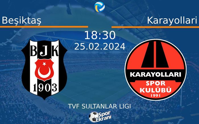 25 Şubat 2024 Beşiktaş vs Karayollari maçı Hangi Kanalda Saat Kaçta Yayınlanacak? 25 Şubat 2024 Beşiktaş vs Karayollari maçı Hangi Kanalda Saat Kaçta Yayınlanacak?