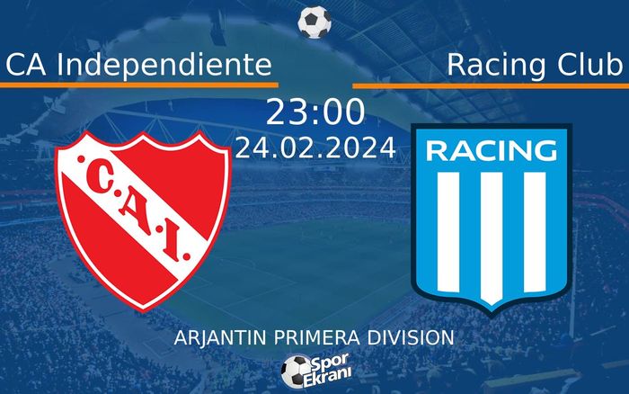 24 Şubat 2024 CA Independiente vs Racing Club maçı Hangi Kanalda Saat Kaçta Yayınlanacak? 24 Şubat 2024 CA Independiente vs Racing Club maçı Hangi Kanalda Saat Kaçta Yayınlanacak?