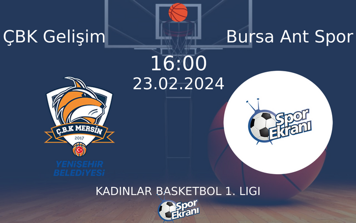 23 Şubat 2024 ÇBK Gelişim vs Bursa Ant Spor maçı Hangi Kanalda Saat Kaçta Yayınlanacak? 23 Şubat 2024 ÇBK Gelişim vs Bursa Ant Spor maçı Hangi Kanalda Saat Kaçta Yayınlanacak?