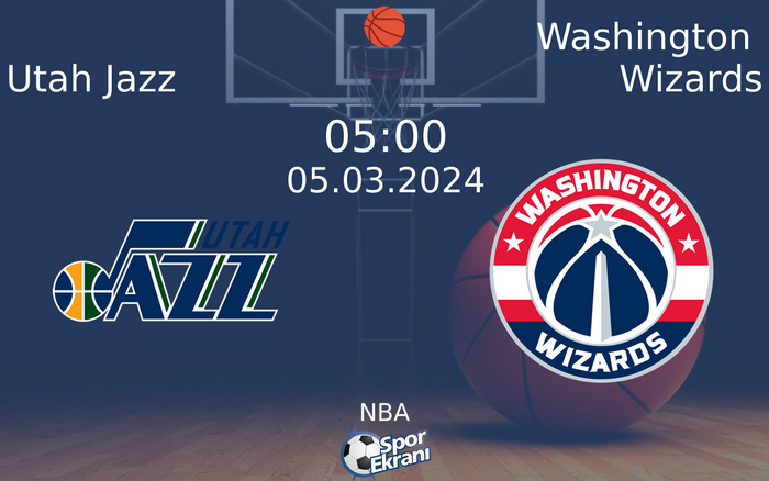 05 Mart 2024 Utah Jazz vs Washington Wizards maçı Hangi Kanalda Saat Kaçta Yayınlanacak? 05 Mart 2024 Utah Jazz vs Washington Wizards maçı Hangi Kanalda Saat Kaçta Yayınlanacak?