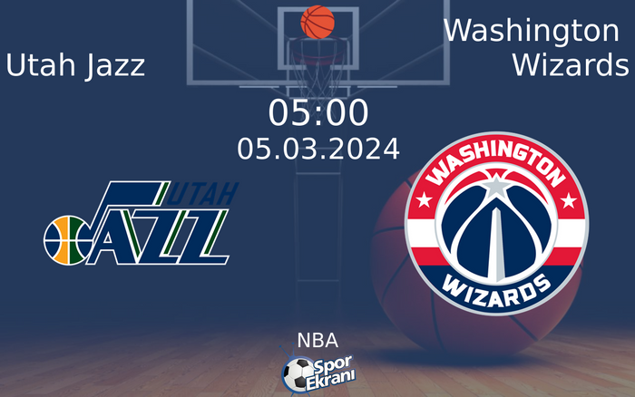 05 Mart 2024 Utah Jazz vs Washington Wizards maçı Hangi Kanalda Saat Kaçta Yayınlanacak?