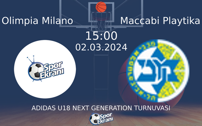 02 Mart 2024 Olimpia Milano vs Maccabi Playtika maçı Hangi Kanalda Saat Kaçta Yayınlanacak?