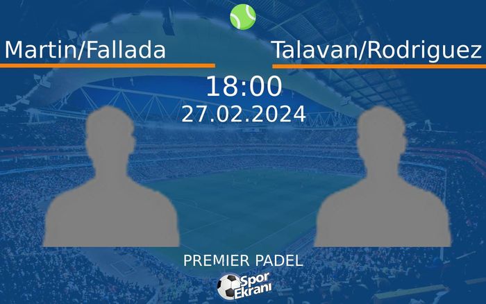 27 Şubat 2024 Martin/Fallada vs Talavan/Rodriguez maçı Hangi Kanalda Saat Kaçta Yayınlanacak?