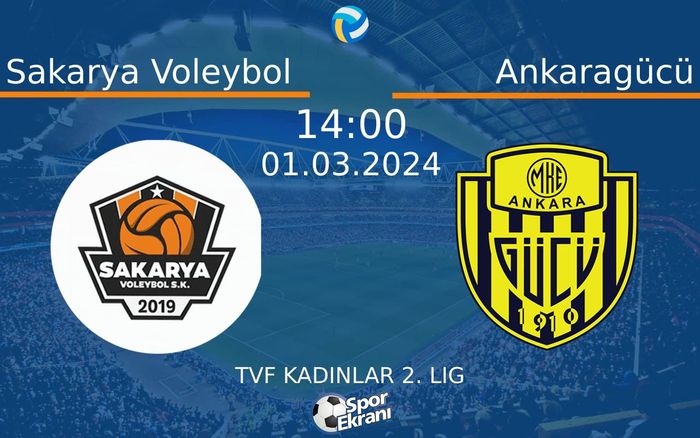 01 Mart 2024 Sakarya Voleybol vs Ankaragücü maçı Hangi Kanalda Saat Kaçta Yayınlanacak? 01 Mart 2024 Sakarya Voleybol vs Ankaragücü maçı Hangi Kanalda Saat Kaçta Yayınlanacak?