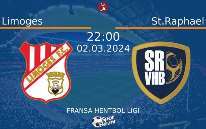 02 Mart 2024 Limoges vs St.Raphael maçı Hangi Kanalda Saat Kaçta Yayınlanacak? 02 Mart 2024 Limoges vs St.Raphael maçı Hangi Kanalda Saat Kaçta Yayınlanacak?