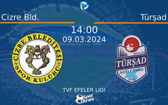 09 Mart 2024 Cizre Bld. vs Türşad maçı Hangi Kanalda Saat Kaçta Yayınlanacak? 09 Mart 2024 Cizre Bld. vs Türşad maçı Hangi Kanalda Saat Kaçta Yayınlanacak?