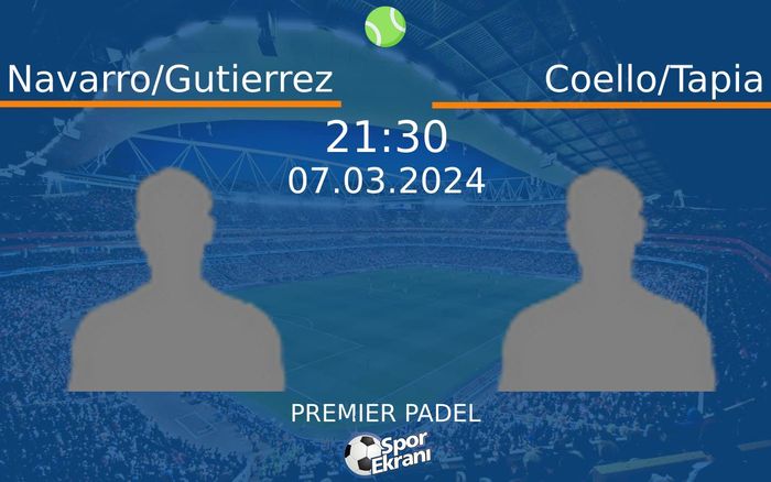 07 Mart 2024 Navarro/Gutierrez vs Coello/Tapia maçı Hangi Kanalda Saat Kaçta Yayınlanacak? 07 Mart 2024 Navarro/Gutierrez vs Coello/Tapia maçı Hangi Kanalda Saat Kaçta Yayınlanacak?