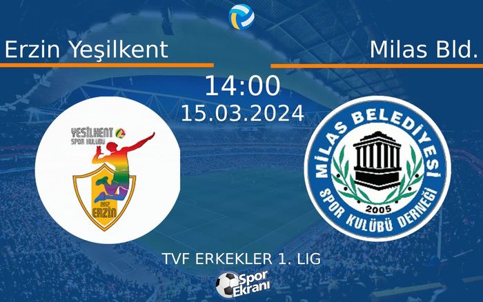 15 Mart 2024 Erzin Yeşilkent vs Milas Bld. maçı Hangi Kanalda Saat Kaçta Yayınlanacak? 15 Mart 2024 Erzin Yeşilkent vs Milas Bld. maçı Hangi Kanalda Saat Kaçta Yayınlanacak?