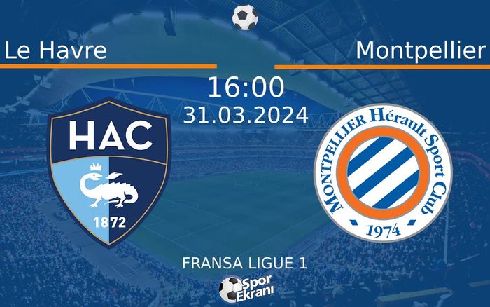 31 Mart 2024 Le Havre vs Montpellier maçı Hangi Kanalda Saat Kaçta Yayınlanacak? 31 Mart 2024 Le Havre vs Montpellier maçı Hangi Kanalda Saat Kaçta Yayınlanacak?