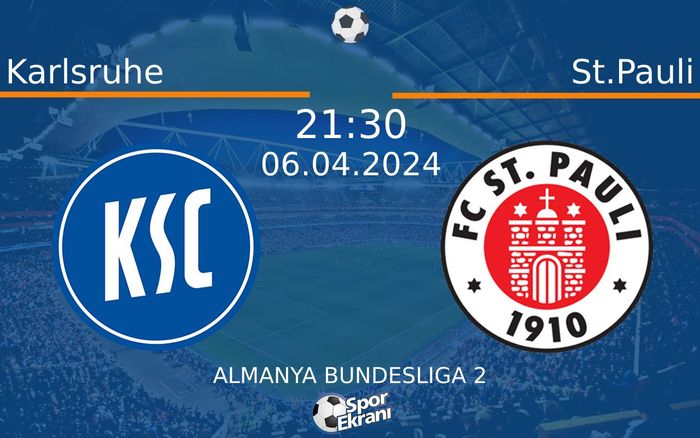 06 Nisan 2024 Karlsruhe vs St.Pauli maçı Hangi Kanalda Saat Kaçta Yayınlanacak? 06 Nisan 2024 Karlsruhe vs St.Pauli maçı Hangi Kanalda Saat Kaçta Yayınlanacak?