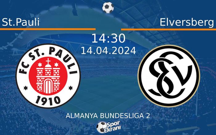 14 Nisan 2024 St.Pauli vs Elversberg maçı Hangi Kanalda Saat Kaçta Yayınlanacak? 14 Nisan 2024 St.Pauli vs Elversberg maçı Hangi Kanalda Saat Kaçta Yayınlanacak?