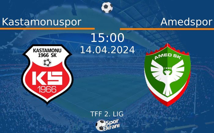 14 Nisan 2024 Kastamonuspor vs Amedspor maçı Hangi Kanalda Saat Kaçta Yayınlanacak? 14 Nisan 2024 Kastamonuspor vs Amedspor maçı Hangi Kanalda Saat Kaçta Yayınlanacak?