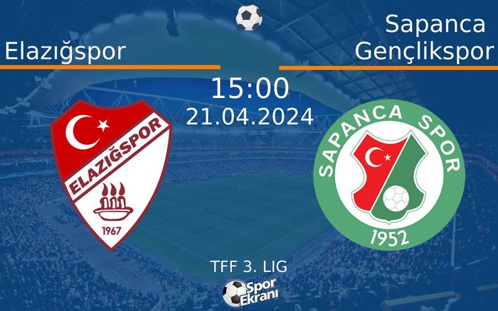21 Nisan 2024 Elazığspor vs Sapanca Gençlikspor maçı Hangi Kanalda Saat Kaçta Yayınlanacak? 21 Nisan 2024 Elazığspor vs Sapanca Gençlikspor maçı Hangi Kanalda Saat Kaçta Yayınlanacak?