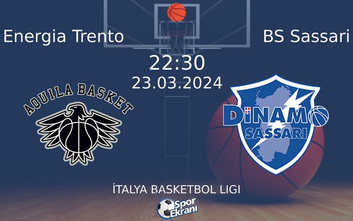 23 Mart 2024 Energia Trento vs BS Sassari maçı Hangi Kanalda Saat Kaçta Yayınlanacak? 23 Mart 2024 Energia Trento vs BS Sassari maçı Hangi Kanalda Saat Kaçta Yayınlanacak?
