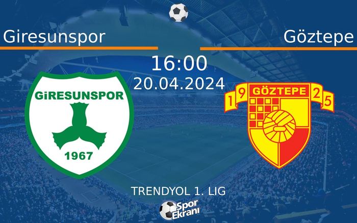 20 Nisan 2024 Giresunspor vs Göztepe maçı Hangi Kanalda Saat Kaçta Yayınlanacak? 20 Nisan 2024 Giresunspor vs Göztepe maçı Hangi Kanalda Saat Kaçta Yayınlanacak?