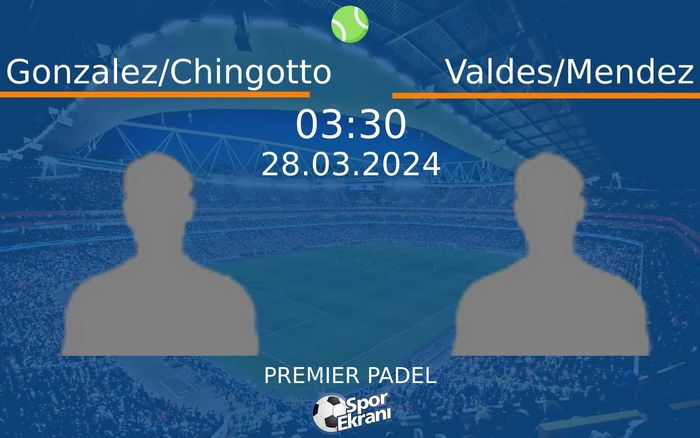 28 Mart 2024 Gonzalez/Chingotto vs Valdes/Mendez maçı Hangi Kanalda Saat Kaçta Yayınlanacak?