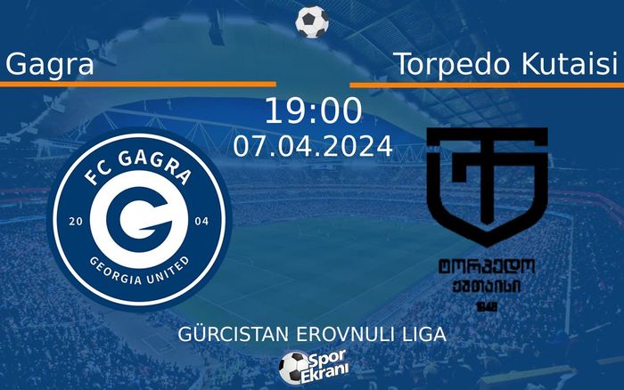 07 Nisan 2024 Gagra vs Torpedo Kutaisi maçı Hangi Kanalda Saat Kaçta Yayınlanacak? 07 Nisan 2024 Gagra vs Torpedo Kutaisi maçı Hangi Kanalda Saat Kaçta Yayınlanacak?