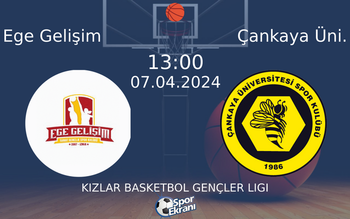 07 Nisan 2024 Ege Gelişim vs Çankaya Üni. maçı Hangi Kanalda Saat Kaçta Yayınlanacak? 07 Nisan 2024 Ege Gelişim vs Çankaya Üni. maçı Hangi Kanalda Saat Kaçta Yayınlanacak?