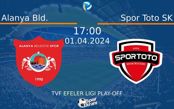 01 Nisan 2024 Alanya Bld. vs Spor Toto SK maçı Hangi Kanalda Saat Kaçta Yayınlanacak?