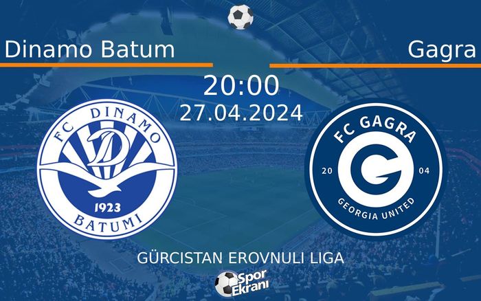 27 Nisan 2024 Dinamo Batum vs Gagra maçı Hangi Kanalda Saat Kaçta Yayınlanacak? 27 Nisan 2024 Dinamo Batum vs Gagra maçı Hangi Kanalda Saat Kaçta Yayınlanacak?